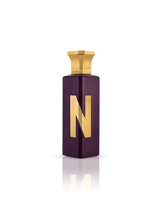 AMETHYST LOVE aqua parfum bottle against white background