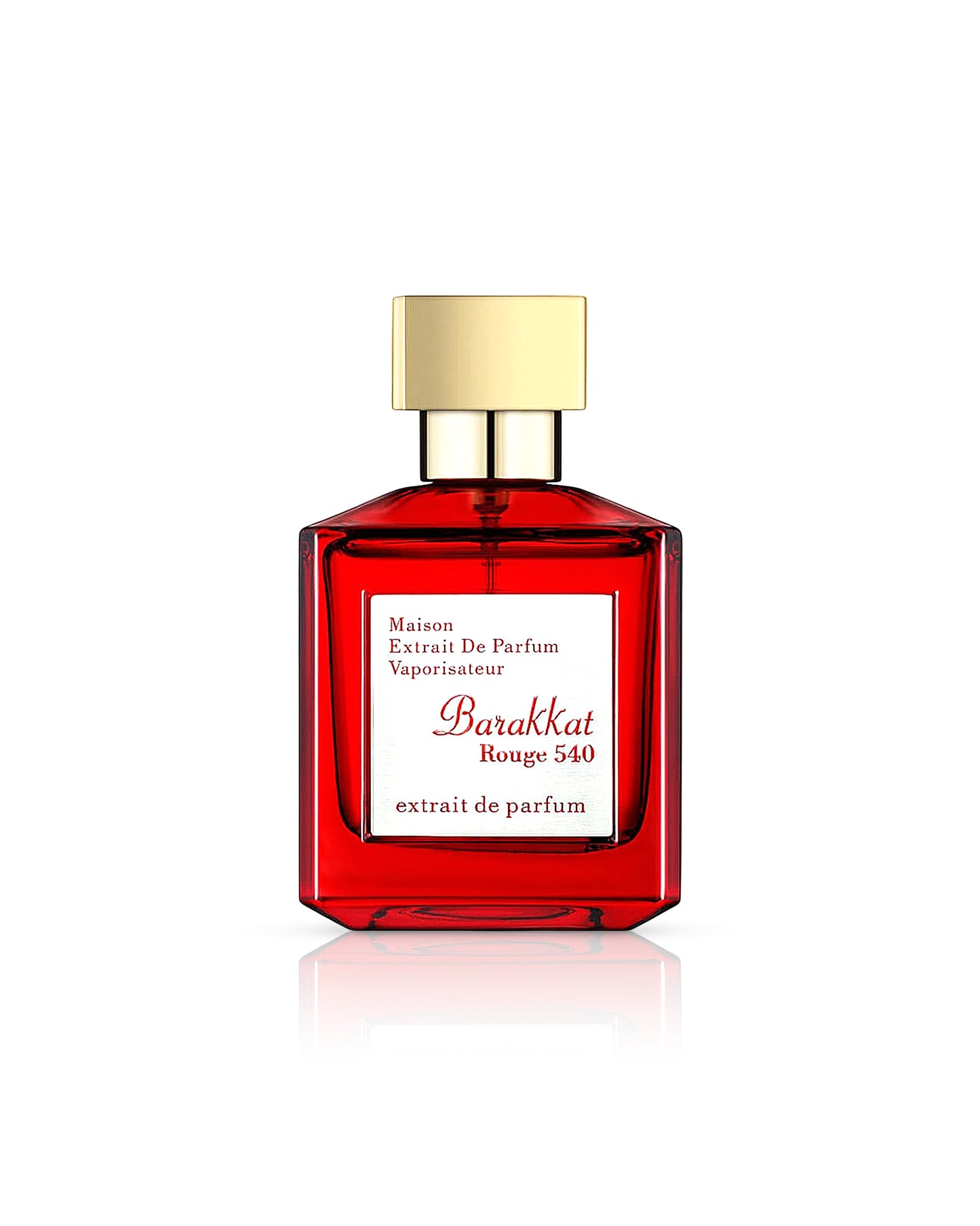 barakkat rouge 40 extrait de parfum bottle shows against white background