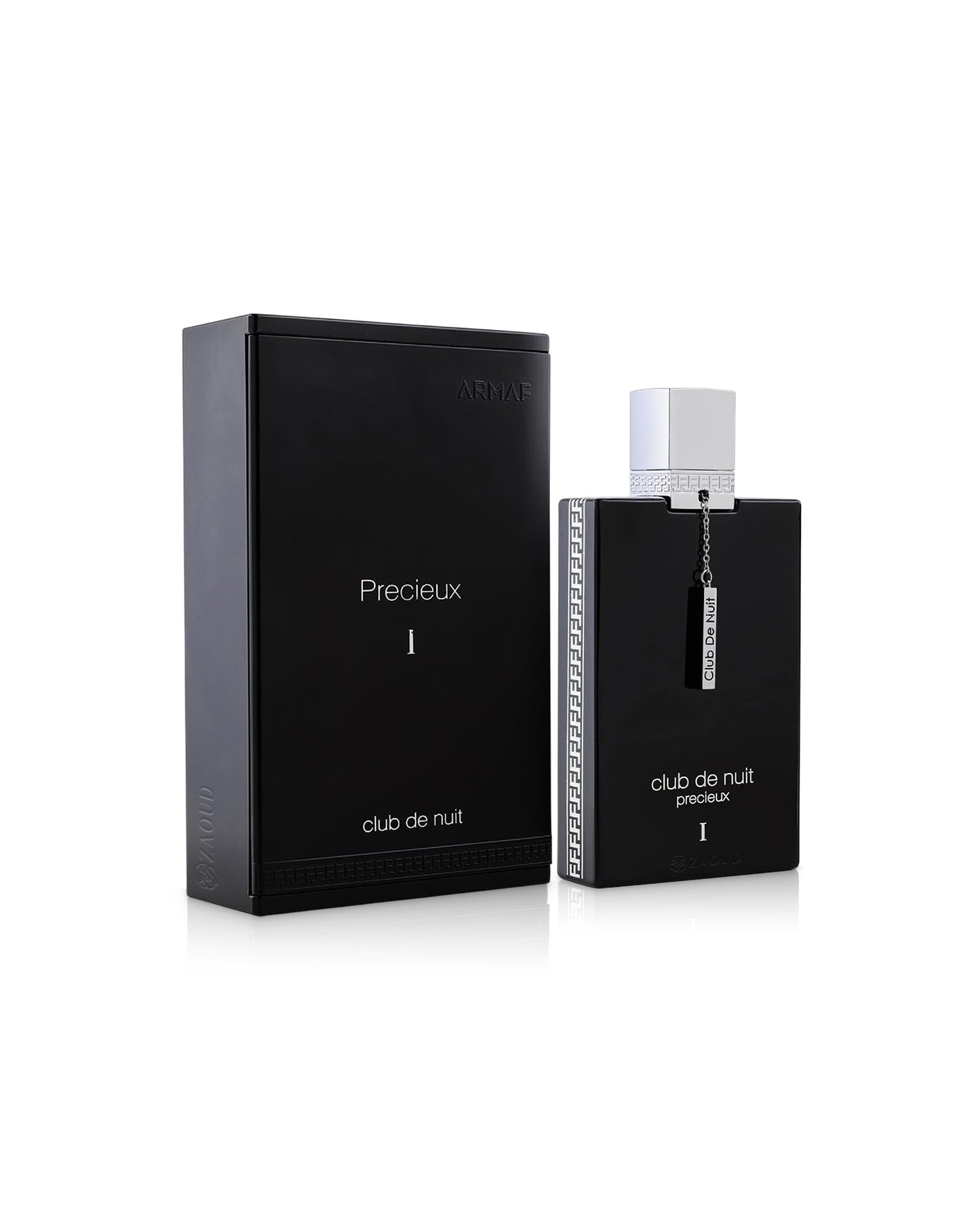 club de nuit PRECIEUX perfume bottle shows beside its box against white background