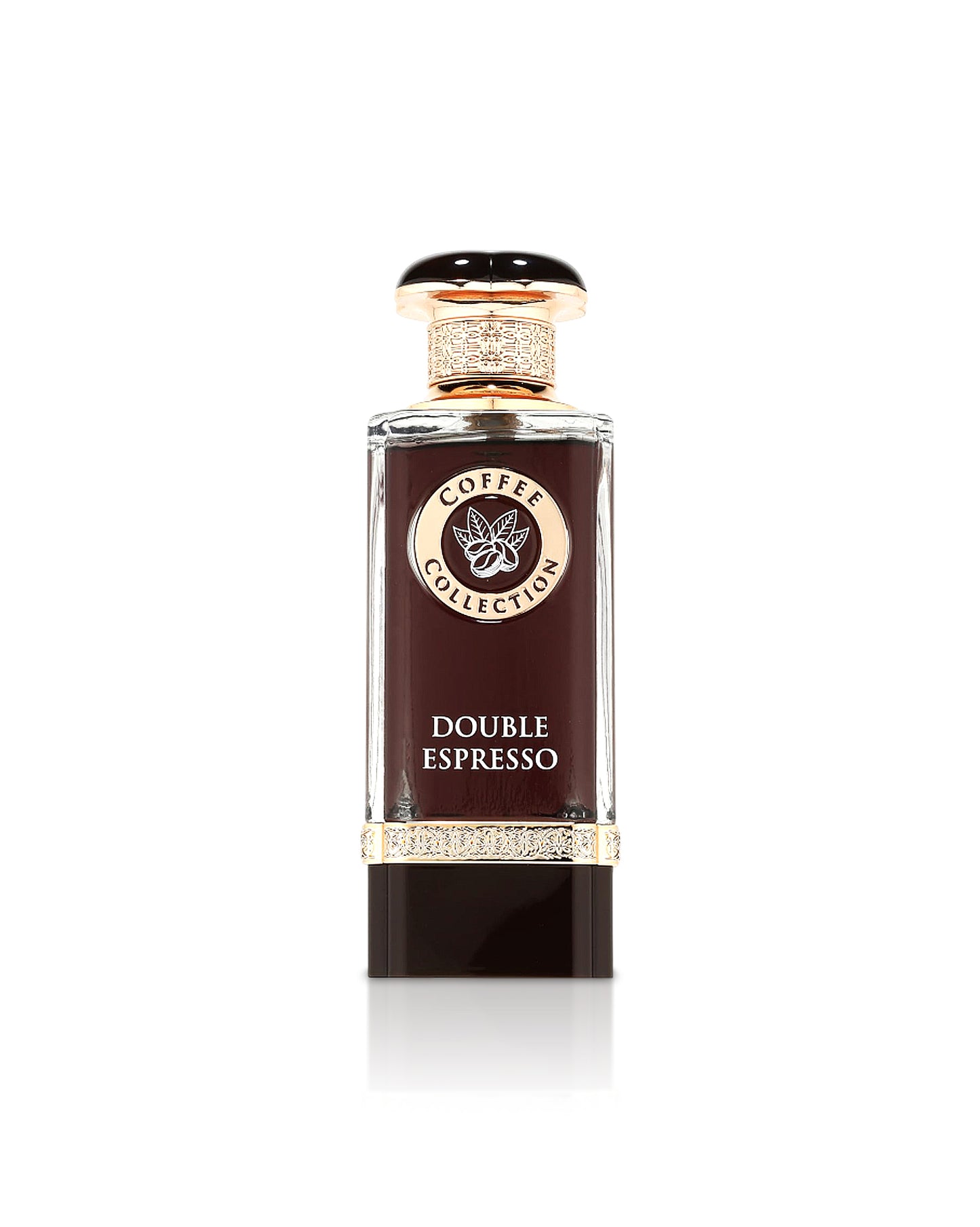 fragrance world double espresso perfume bottle shows against white background