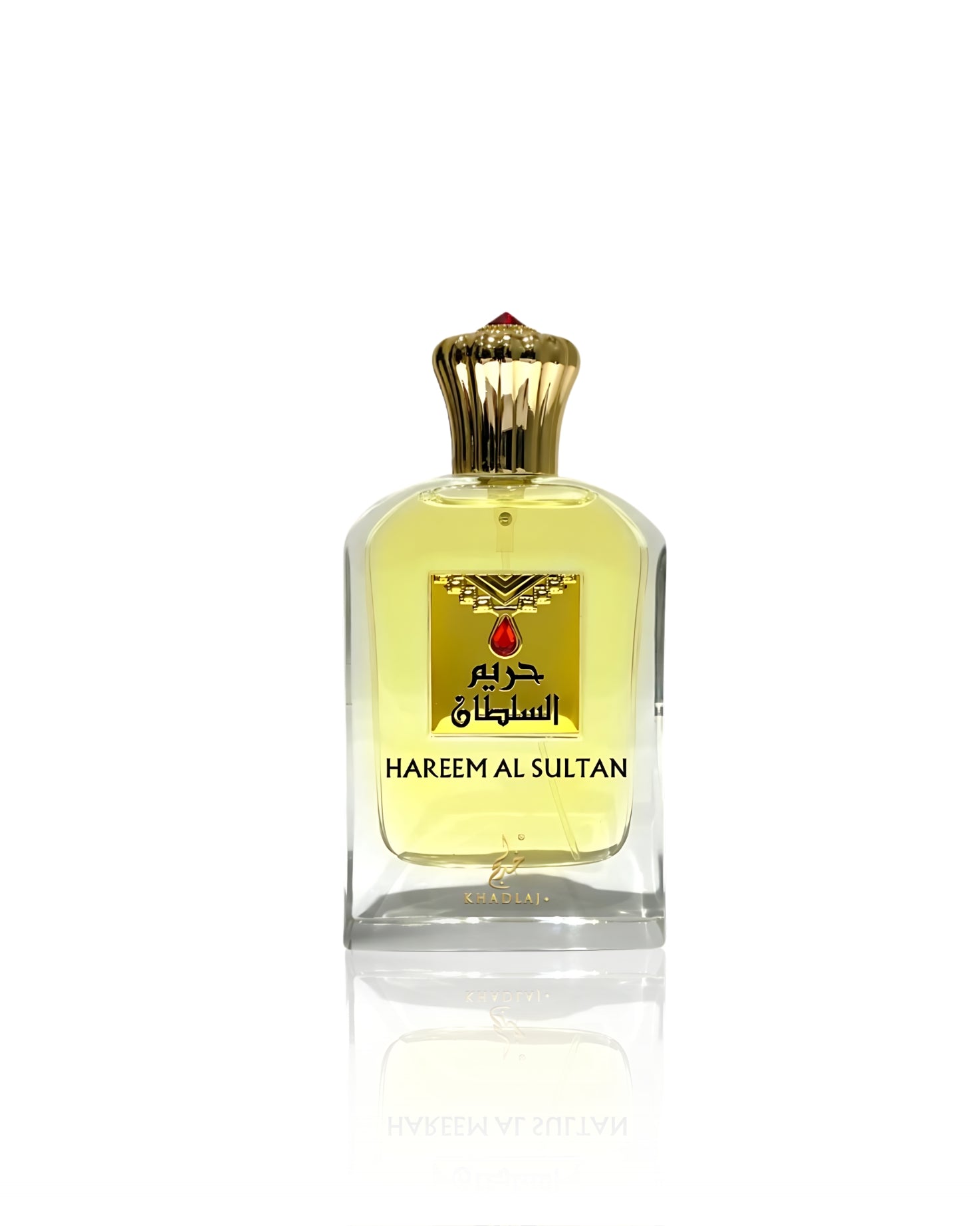 Hareem al sultan gold edp bottle against white background