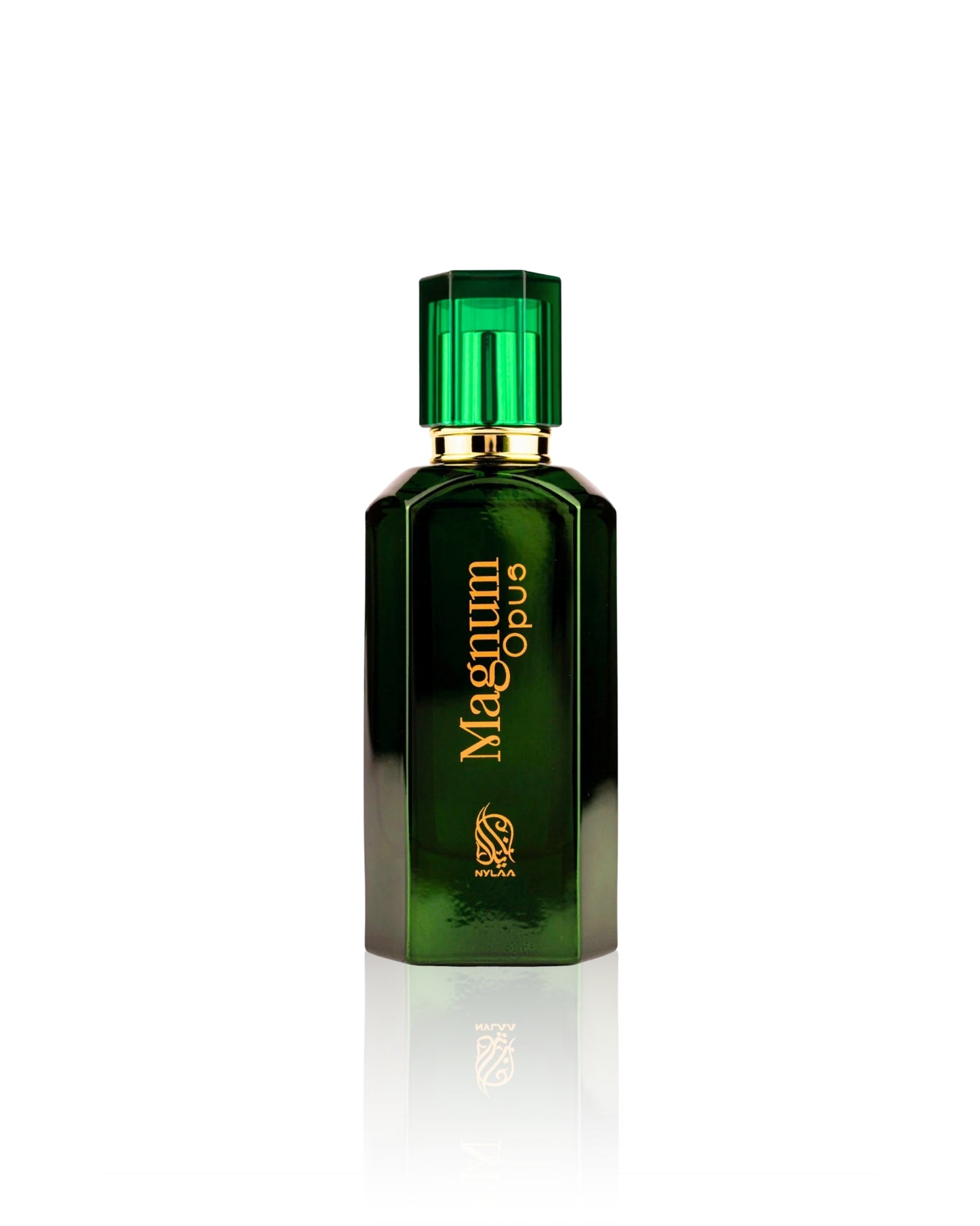 Magnum opus edp perfume bottle against white background