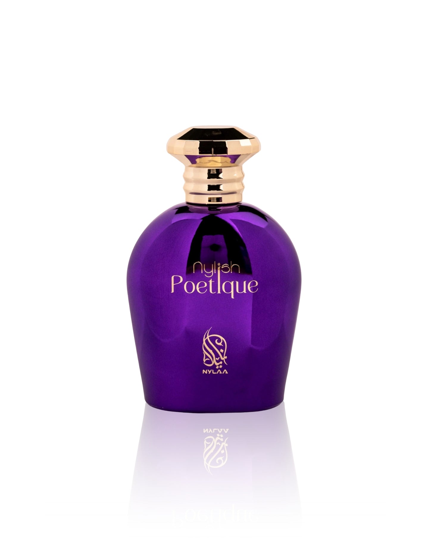 Nylish poetique edp perfume bottle against white background