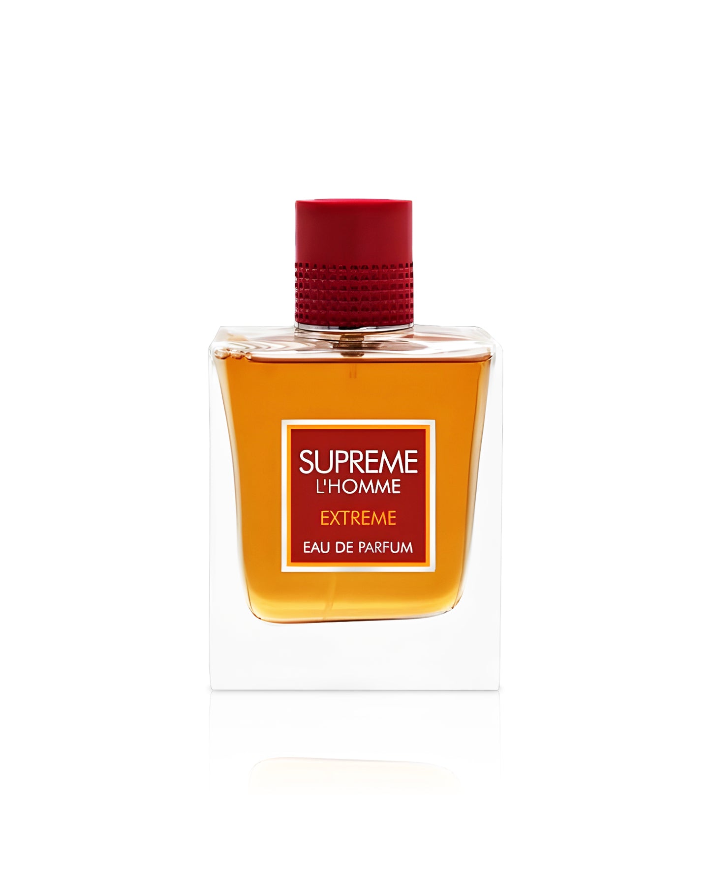 supreme l'homme perfume bottle shows against white background