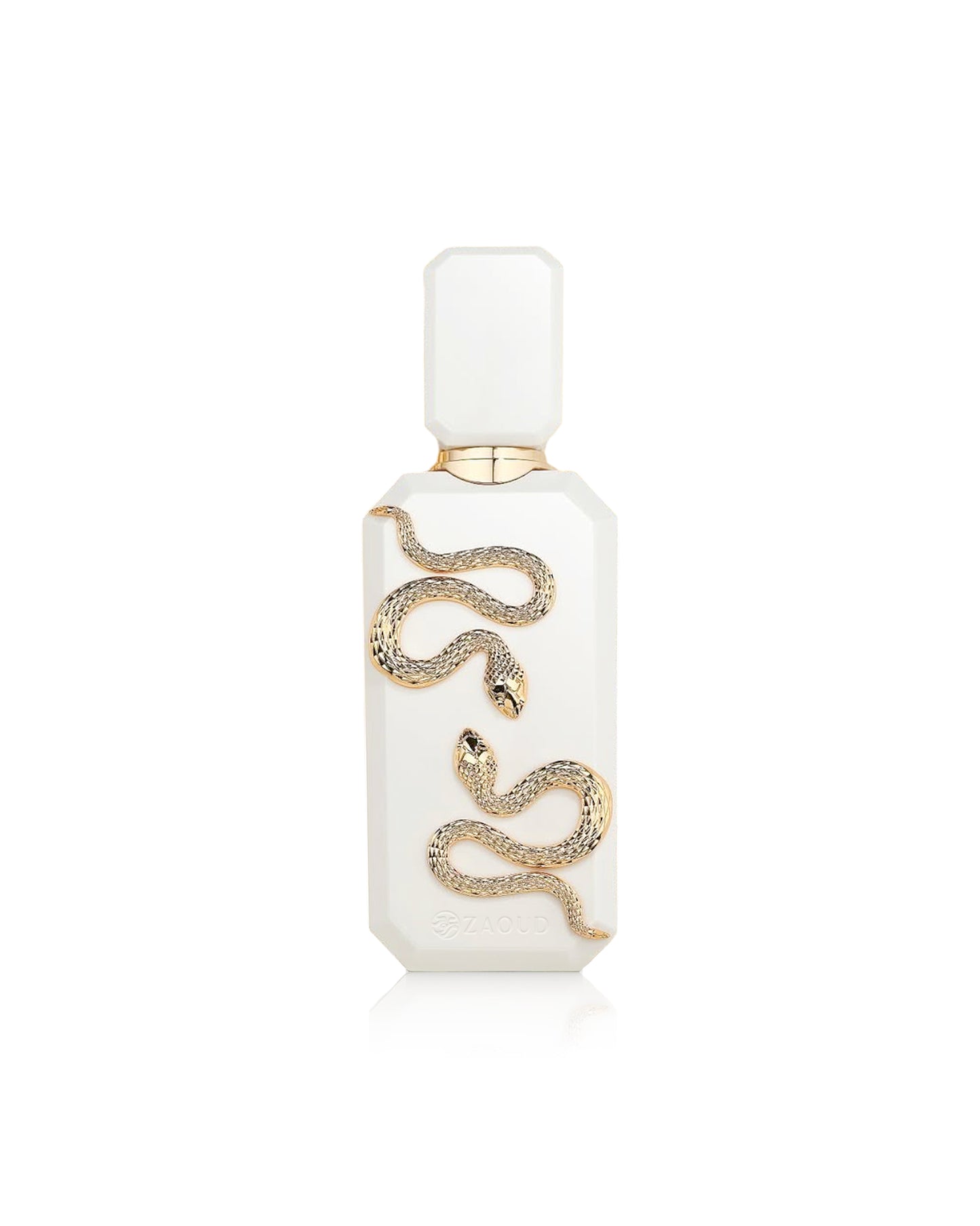 veneno bianco perfume bottle shows against white background