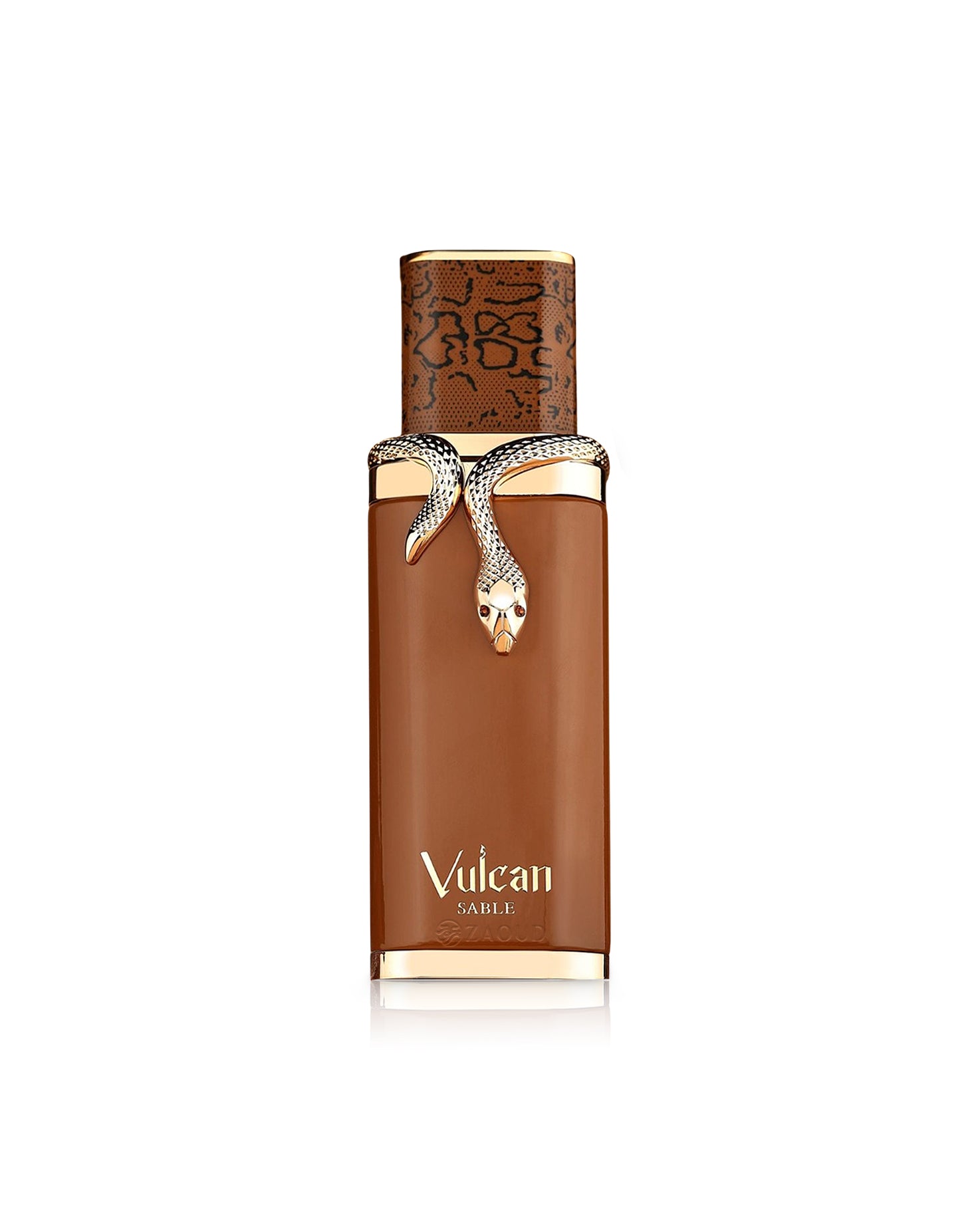 french avenue vulcan sable perfume bottle shows against white background