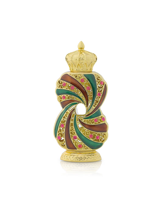 al haramain tanasuk perfume oil bottle shows against white background