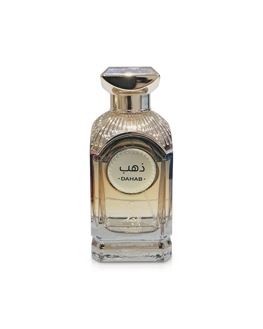 al absar dahab perfume bottle shows against white background