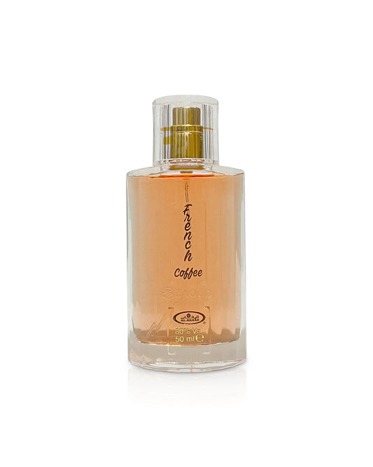 al rehab french coffee perfume bottle shows against white background