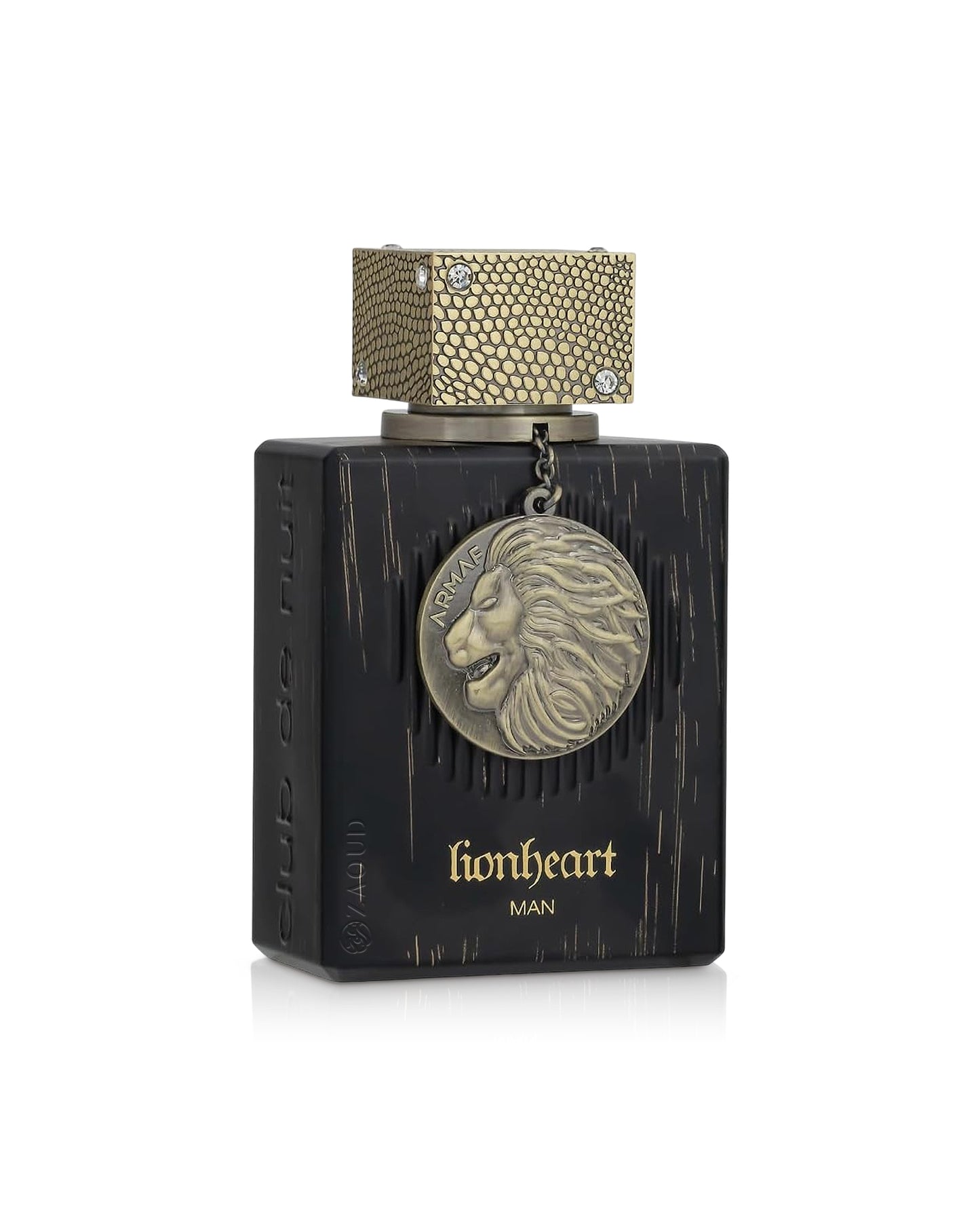 armaf lionheart man perfume bottle shows against white background