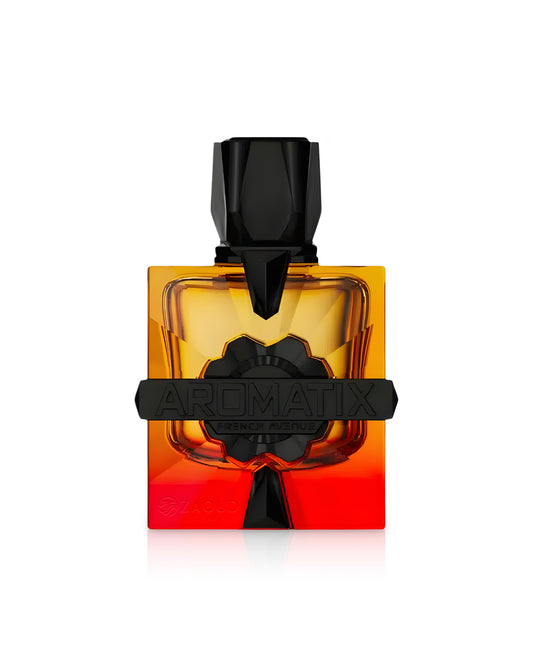 aromatix forbidden fruit perfume bottle shows against white background