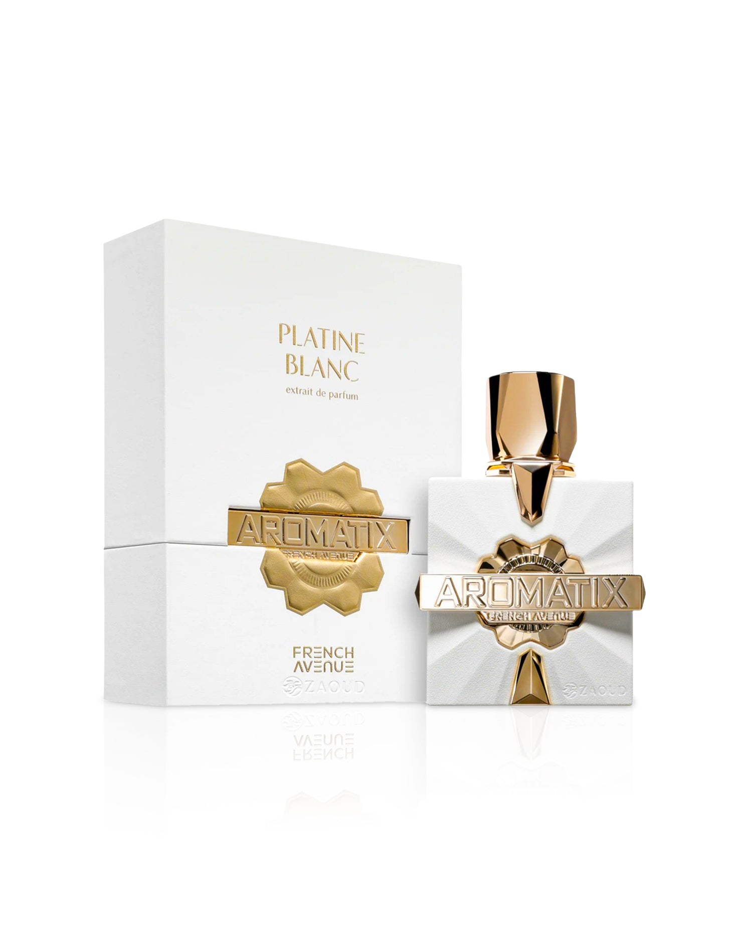 Aromatix Platine Blanc perfume bottle and packaging on a white background
