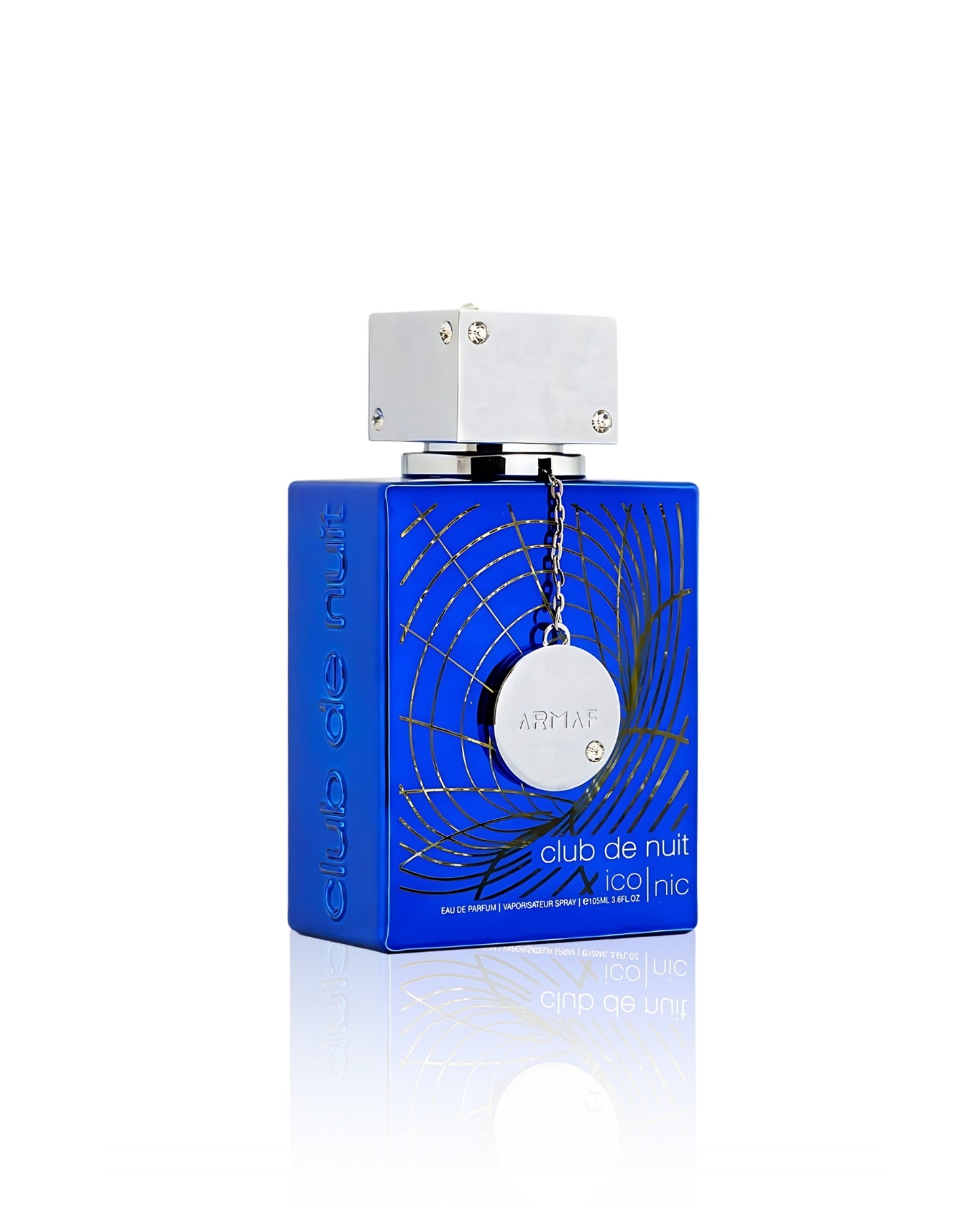 club de nuit blue iconic perfume bottle against white background