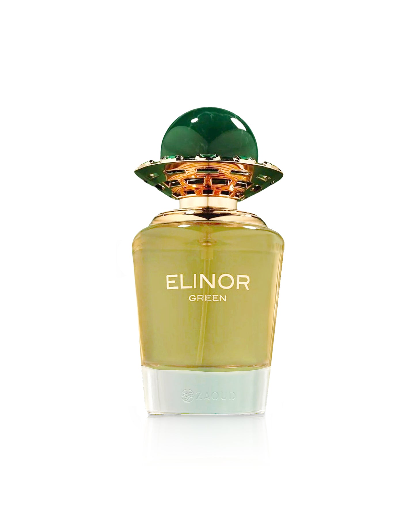 french avenue elinor green Perfume bottle labeled 'Elinor Green' on a white background
