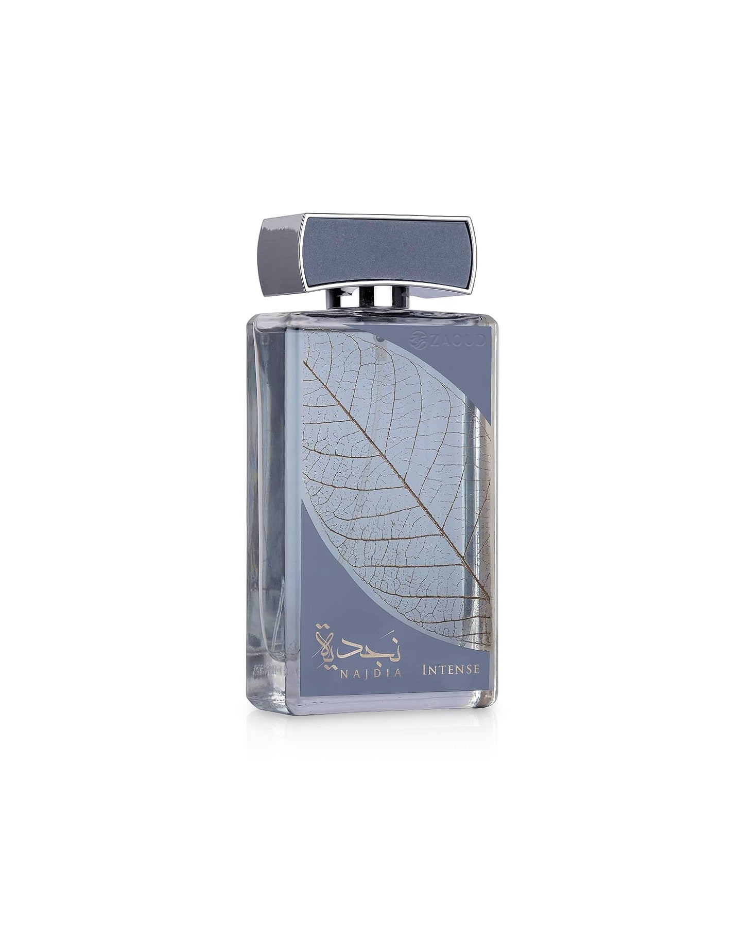 LATTAFA najdia intense perfume bottle shows against white background