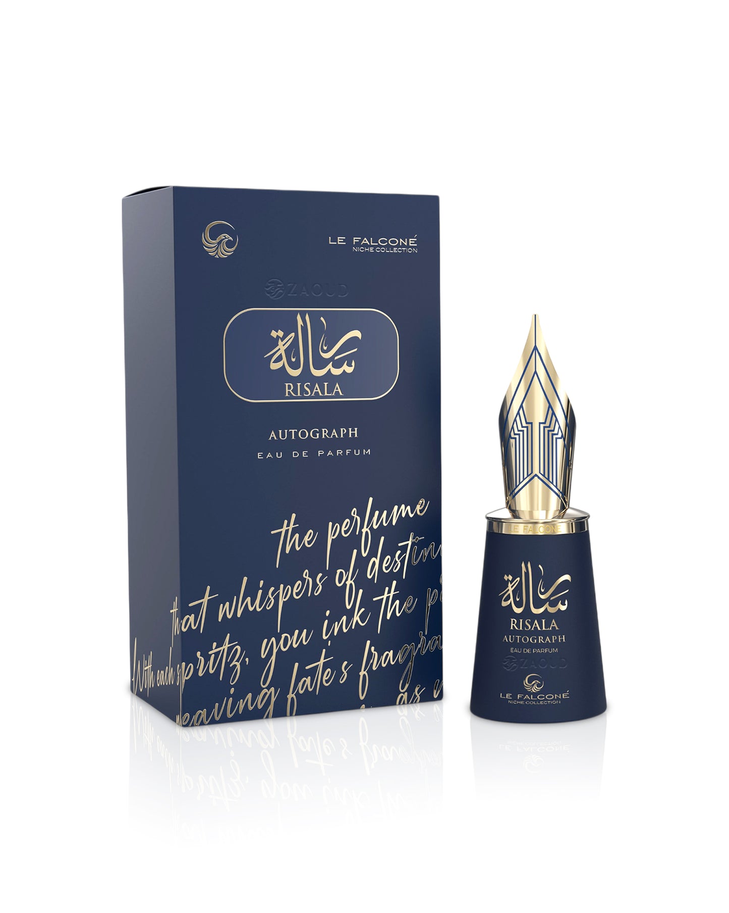 Le Falcone Risala Autograph perfume bottle and packaging on a white background