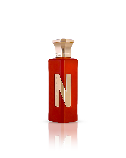 turn up the volume aqua parfum bottle against white background