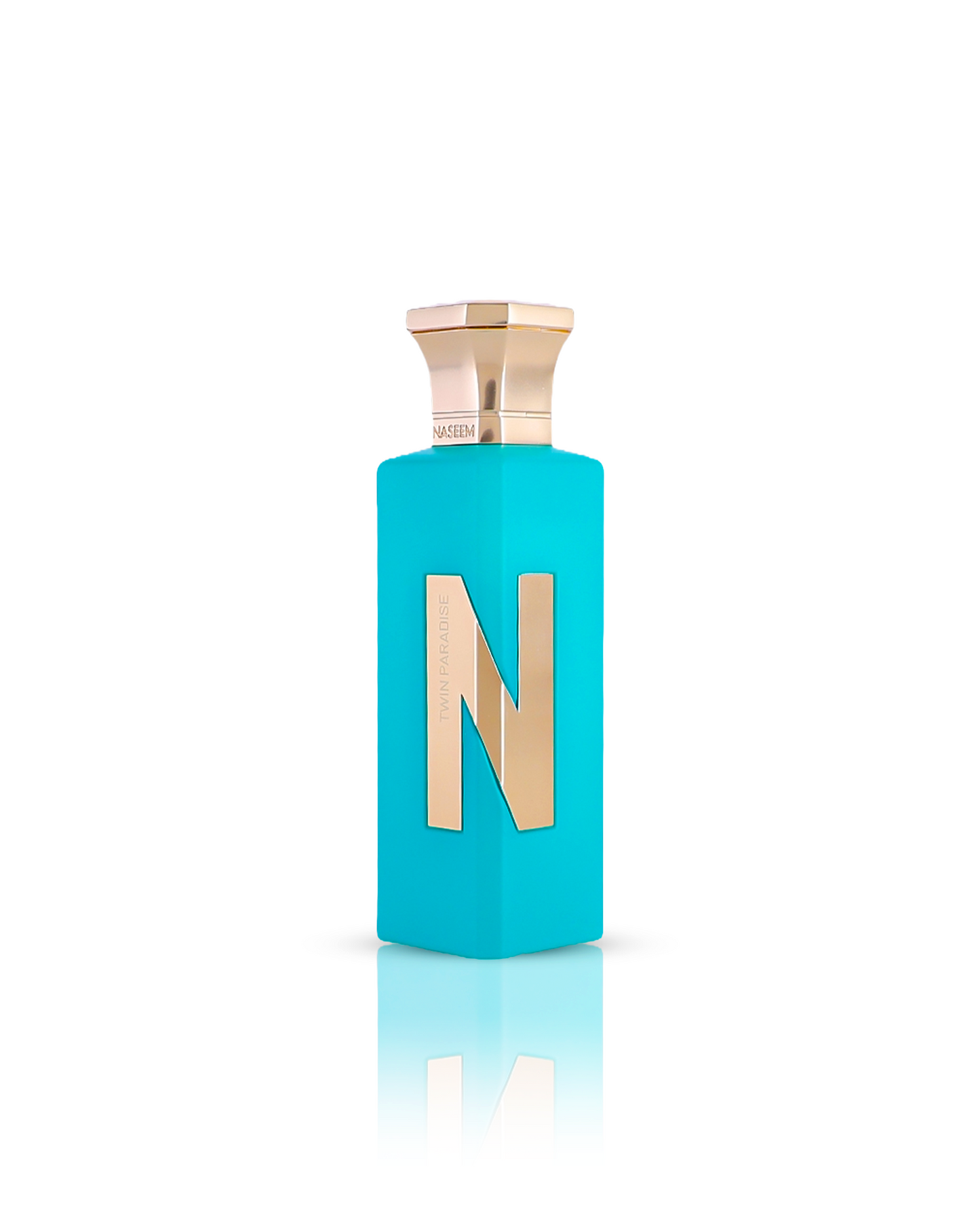 twin paradise aqua parfum bottle against white background