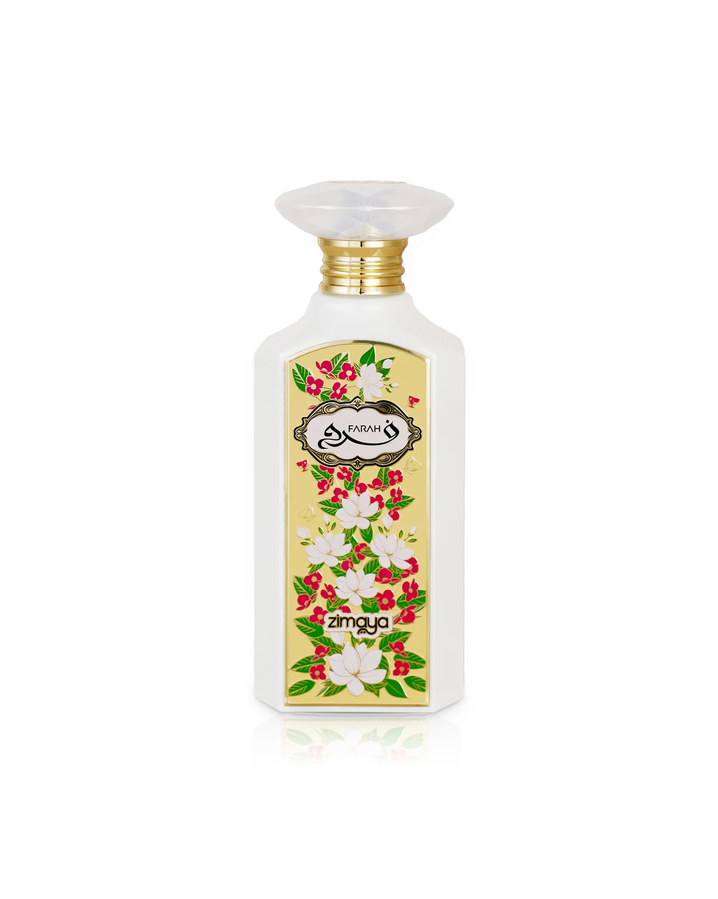 zimaya farah erfume bottle shows against white background
