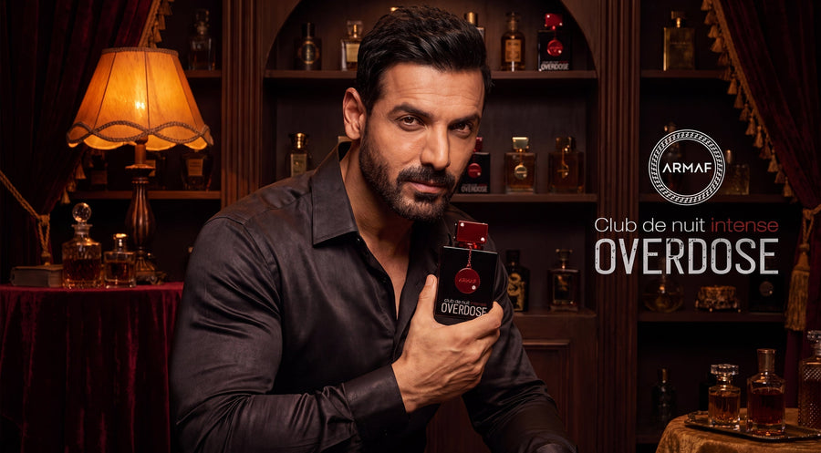 armaf club de nuit intense overdose commercial photograph with Indian actor john abraham