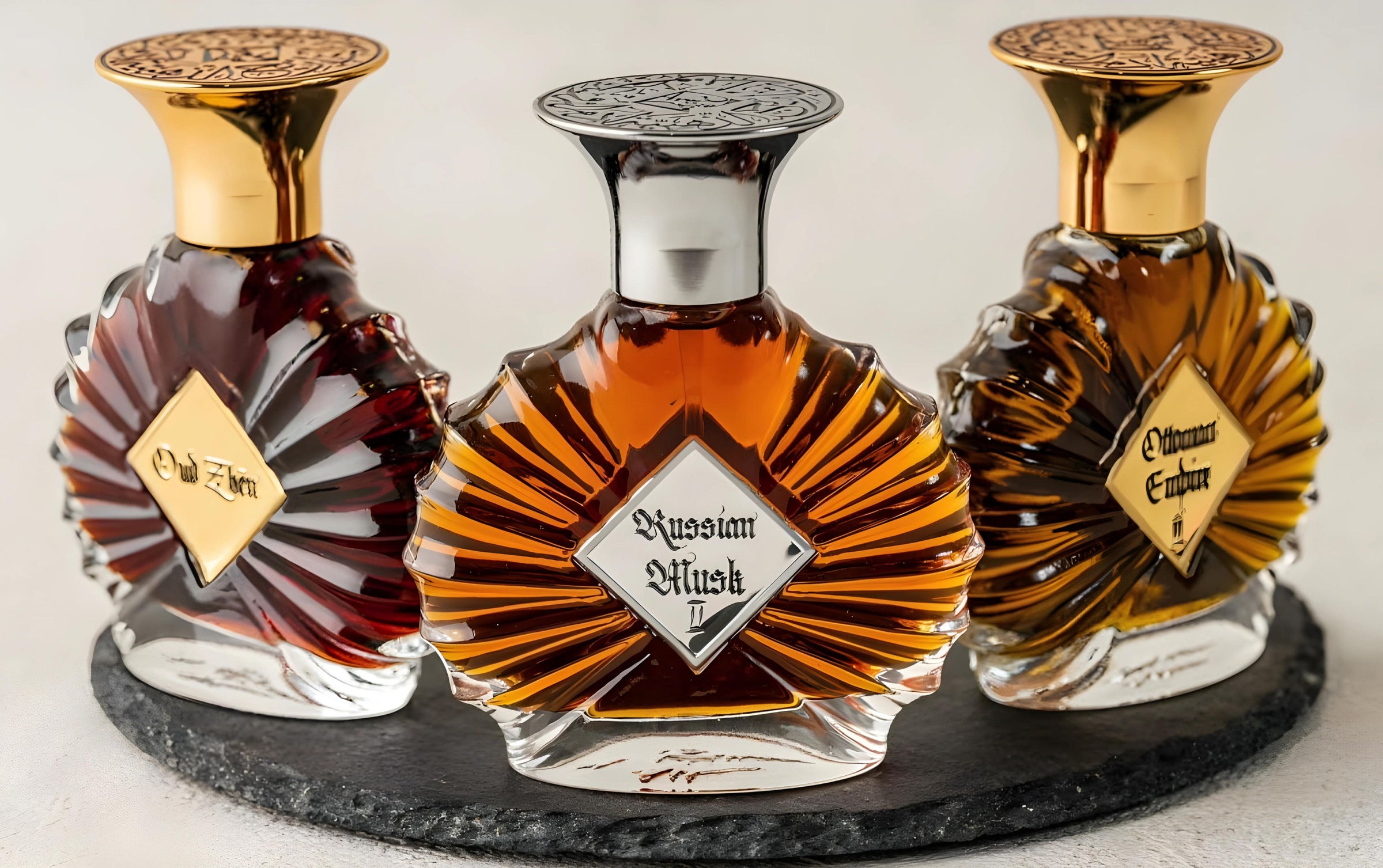 areej le dore russian musk perfume bottle.