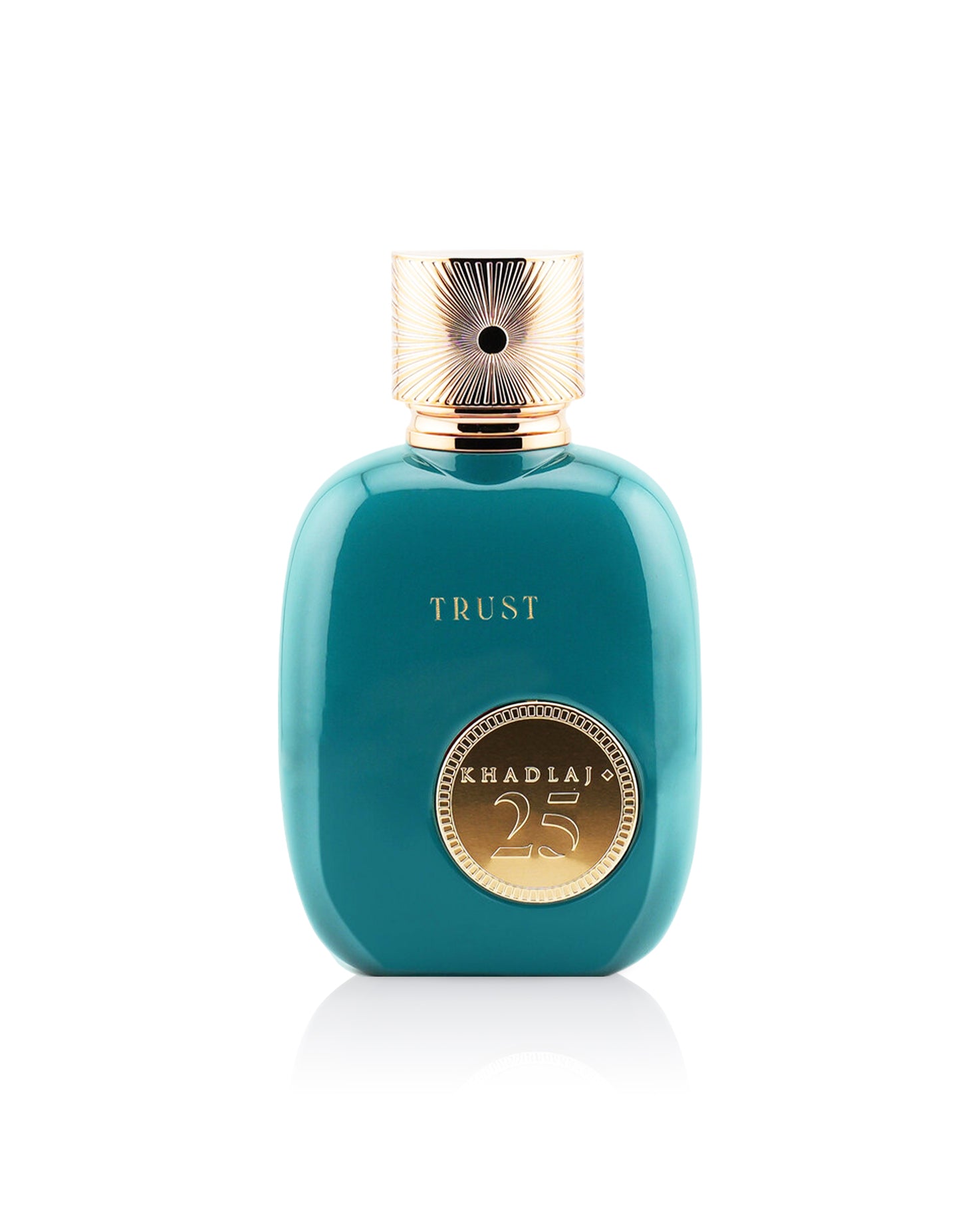 khadlaj 25 trust perfume botttle shows against white background