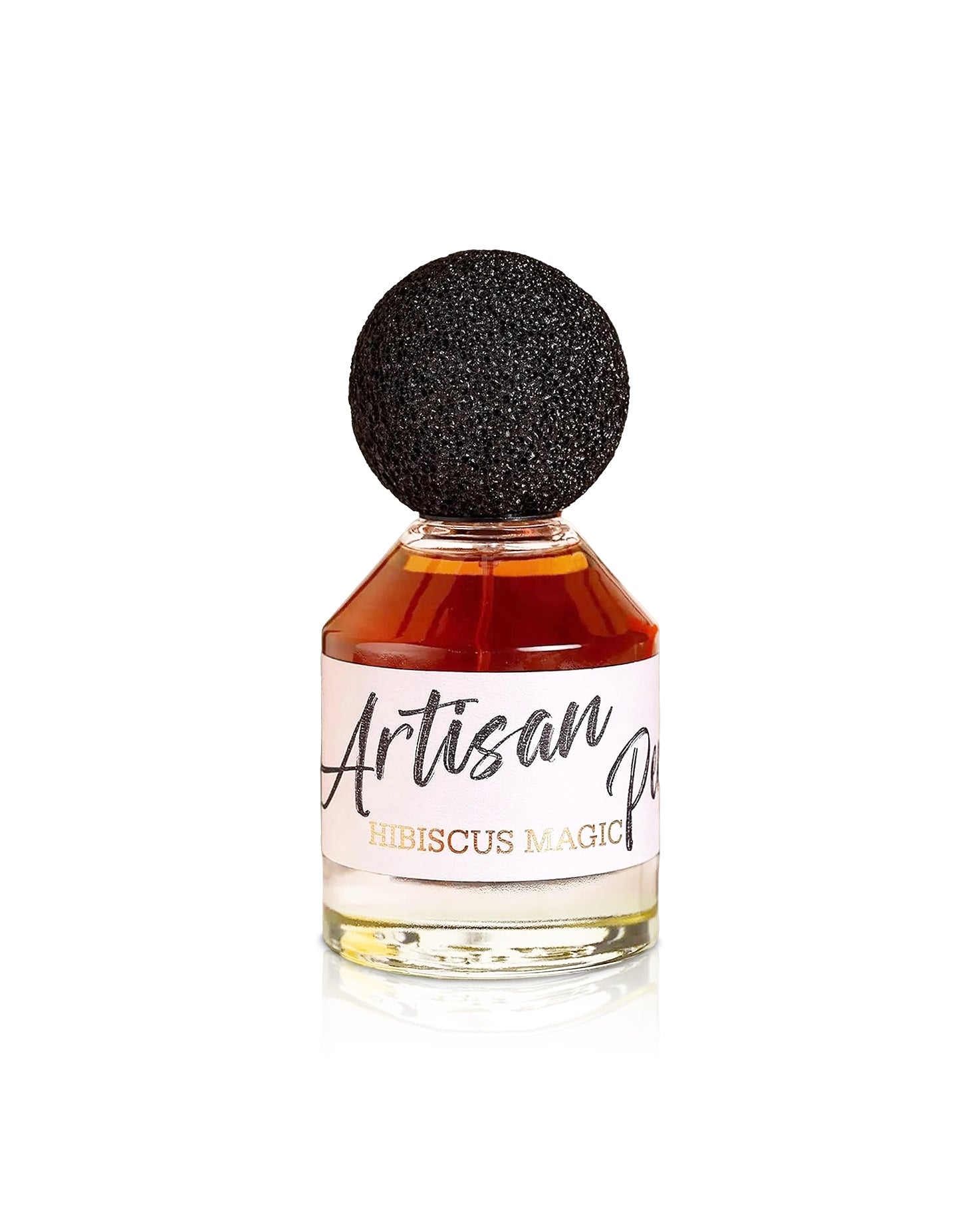 fragrance world HIBISCUS MAGIC ARTISAN PERFUMERY bottle shows against white background