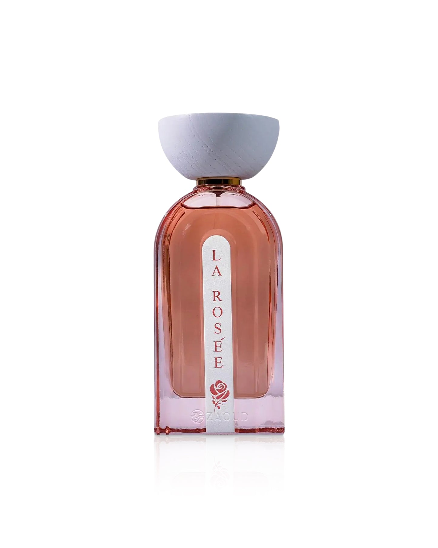 ahmed al maghribi la rosee perfume bottle shows against white background