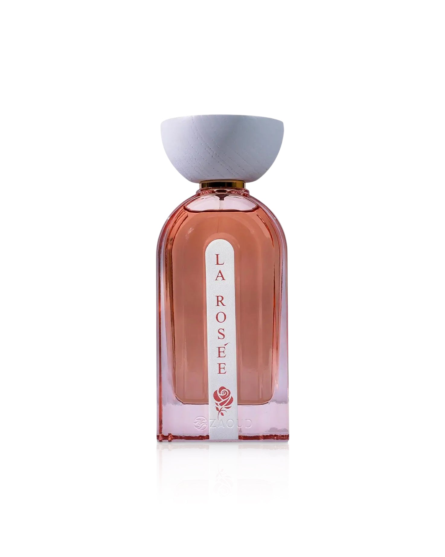 ahmed al maghribi la rosee perfume bottle shows against white background