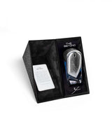 ahmed al maghribi the beyond 2050 perfume bottle shows inside from packaging against white background