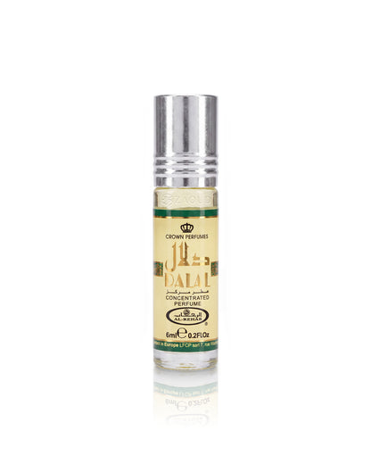 al rehab dalal perfume bottle shows against white background