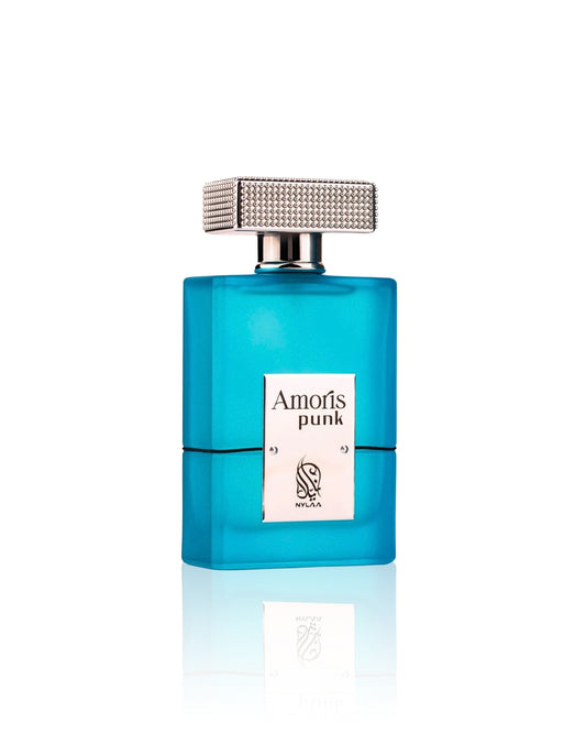 Amoris punk edp perfume bottle against white background