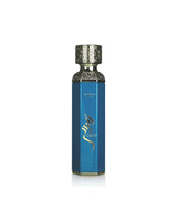 Arabiyat prestige raees blue perfume bottle shows against white background
