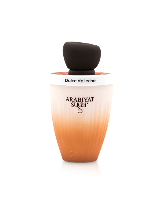arabiyat sugar dulce de leche perfume bottle shows against white background