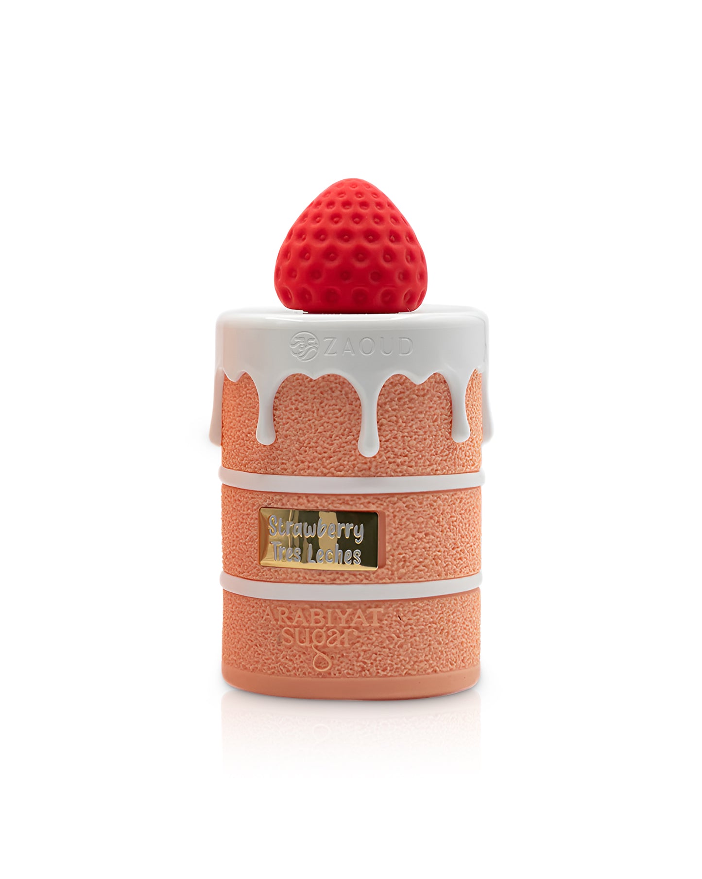 arabiyat sugar strawberry tres leches perfume bottle shows against white background