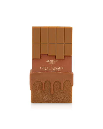 arabiyat sugar toffee ganache perfume bottle shows against white background