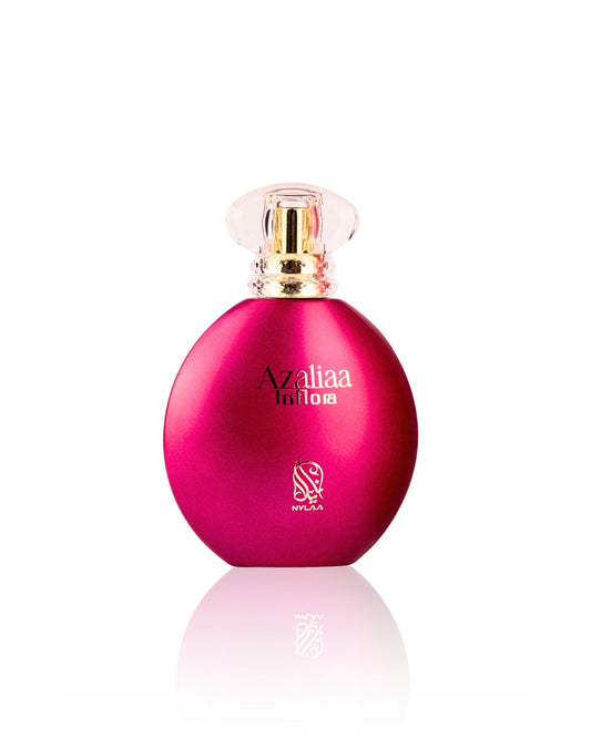 Azaliaa inflora pour femme perfume bottle against white background