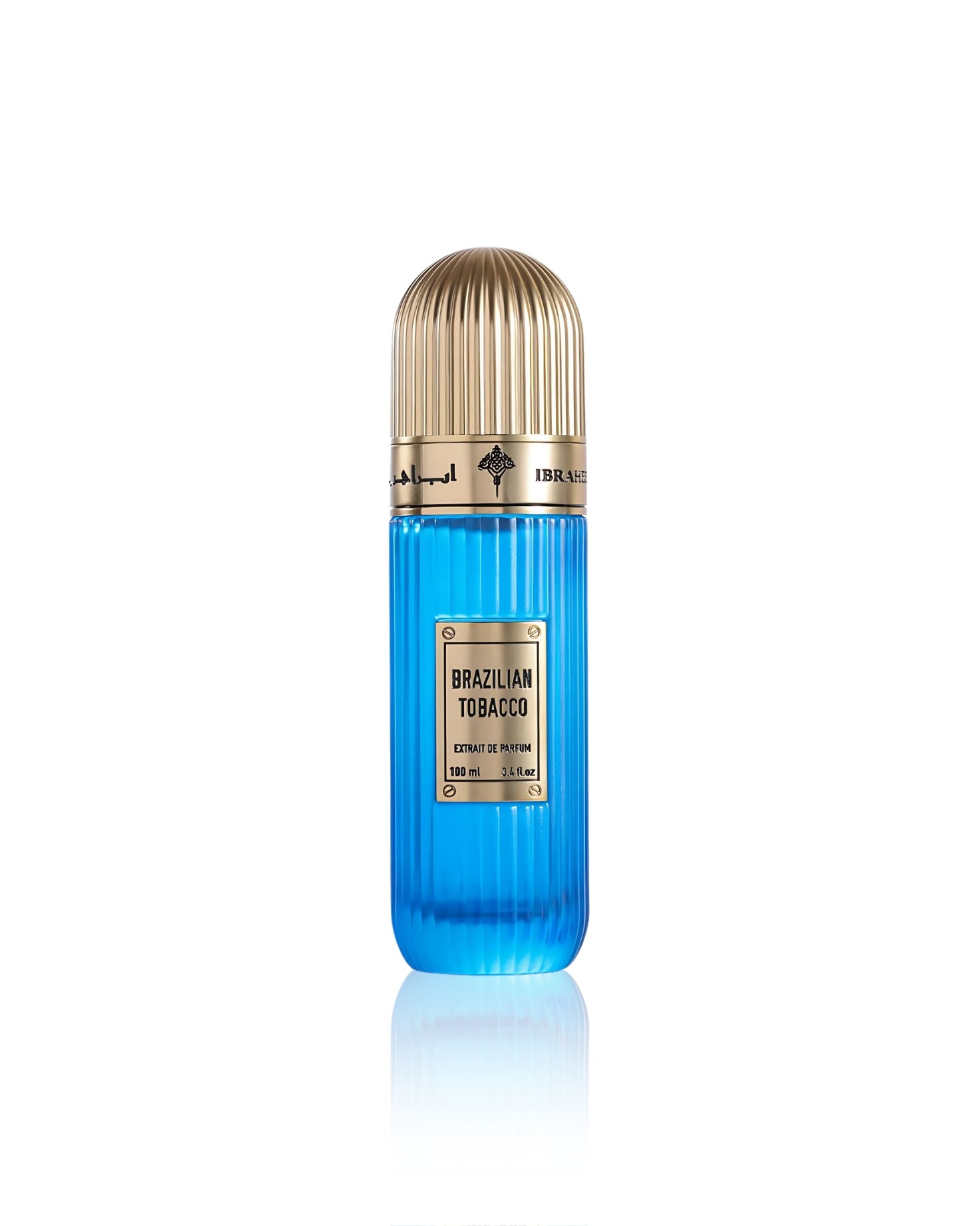 brazilian tobacco perfume bottle shows against white background