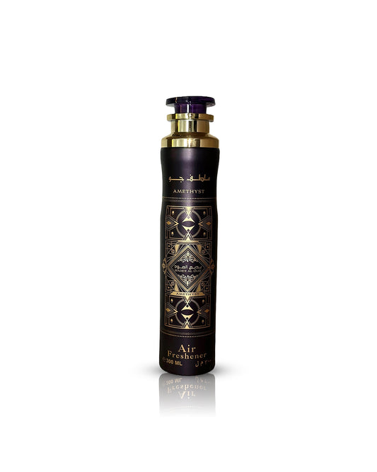 Badee Al Oud Amethyst air freshner bottle against white background
