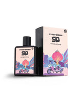 bangkok bang perfume bottle shows beside its packaging against white background