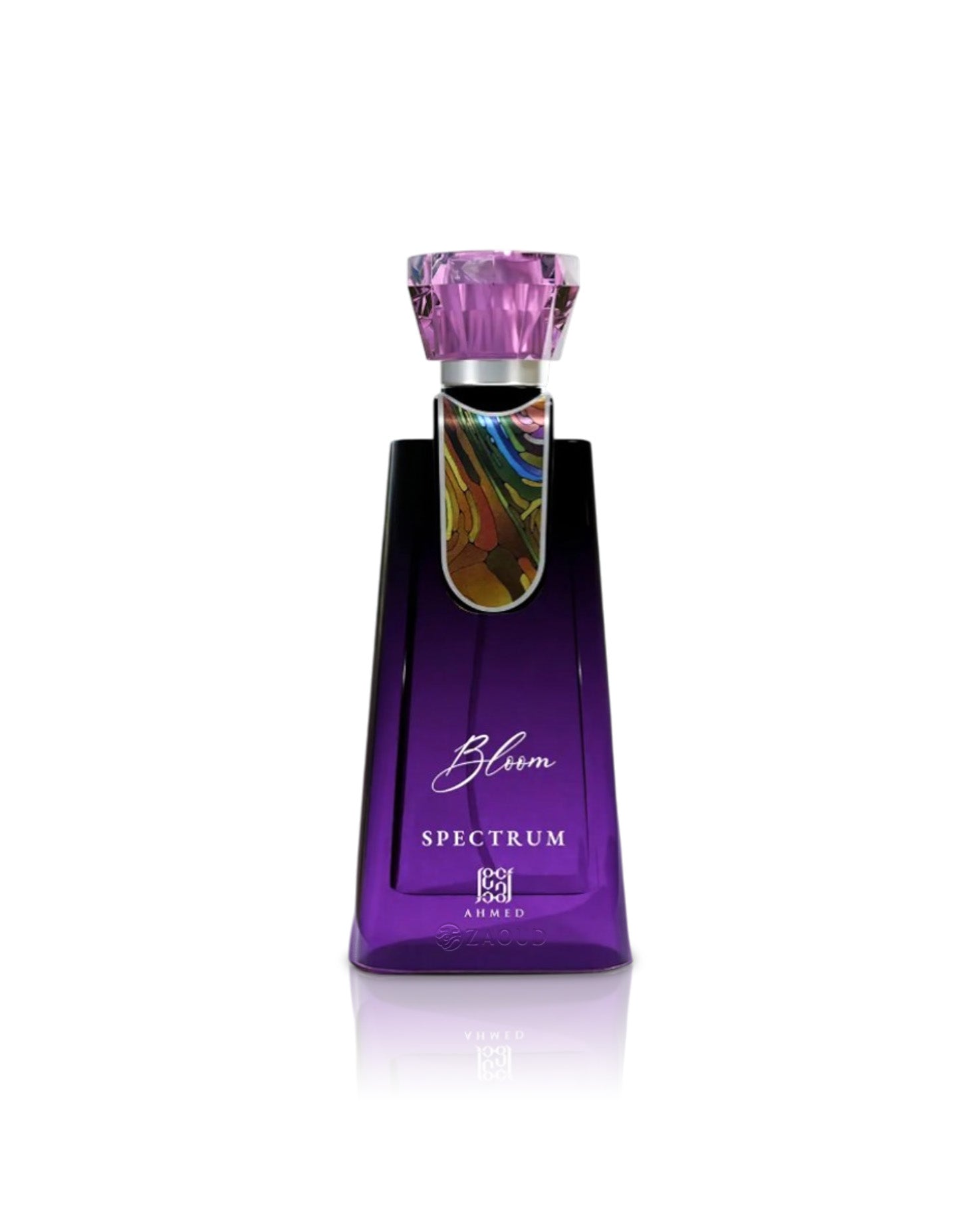 bloom spectrum by ahmed perfume bottle shows against white background