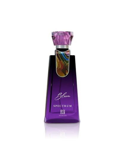 bloom spectrum by ahmed perfume bottle shows against white background