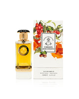 caramel macchiato perfume bottle shows beside its box against white background