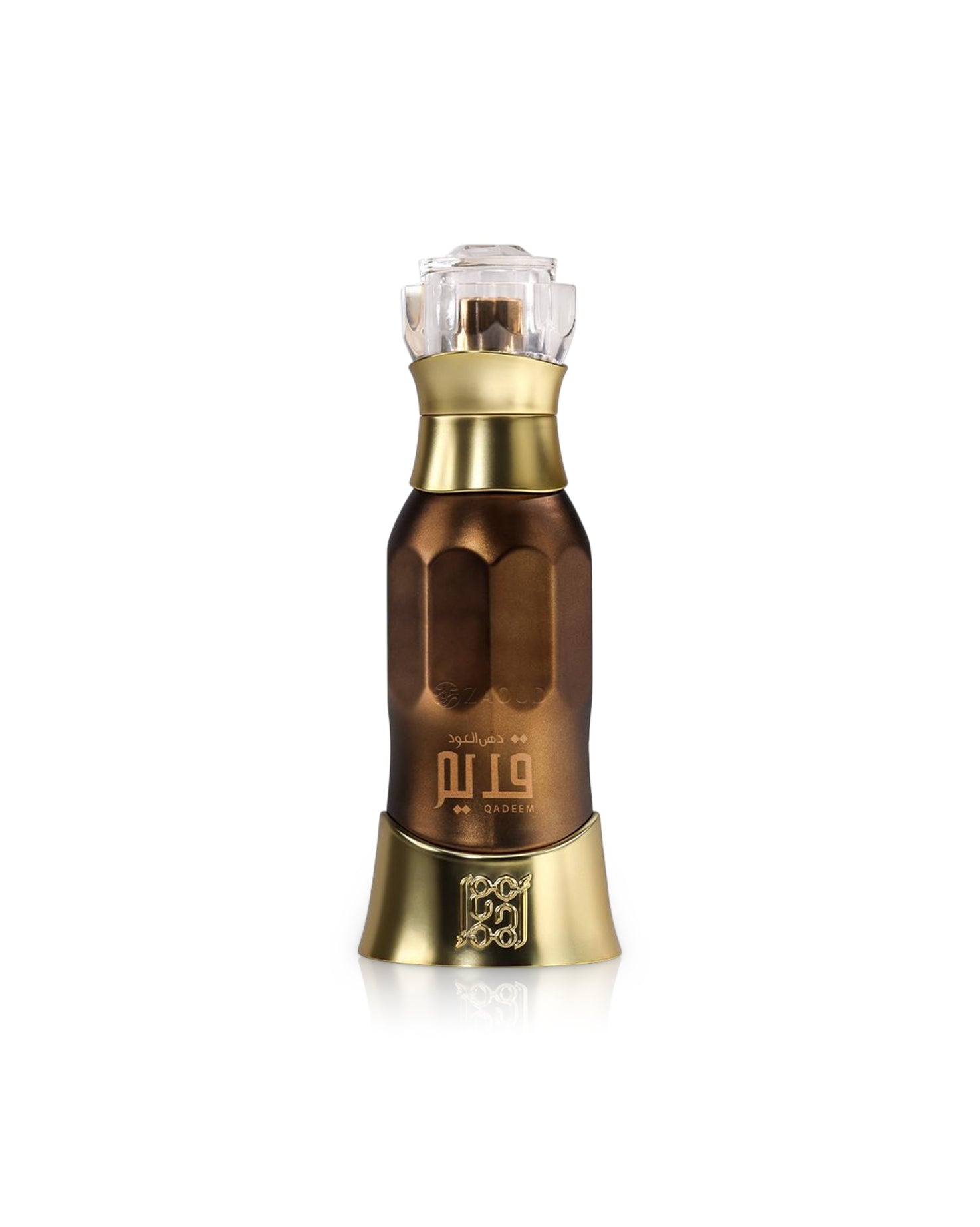 dehn al oud qadeem perfume bottle shows against white background