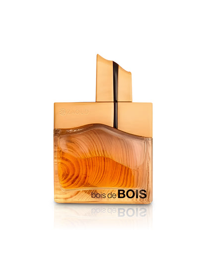 fragrance world bois de bois perfume bottle shows against white background