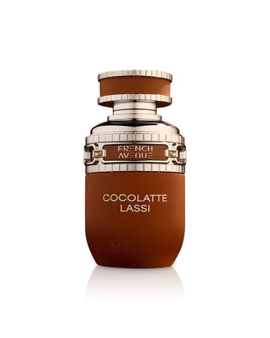 french avenue cocolatte perfume bottle shows against white background