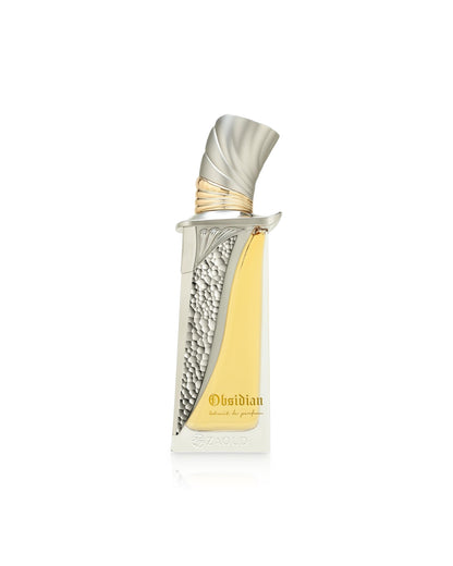 french avenue obsidian perfume bottle shows against white background