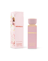 gulf orchid Pink 'Marshmallow' perfume bottle and packaging on a white background