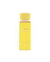 gulf orchid Yellow 'Banana Split' perfume bottle on a white background