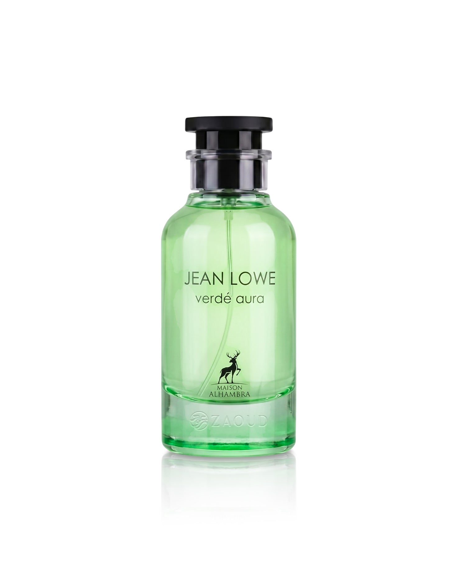 jean lowe vere aura perfume bottle shows against white background